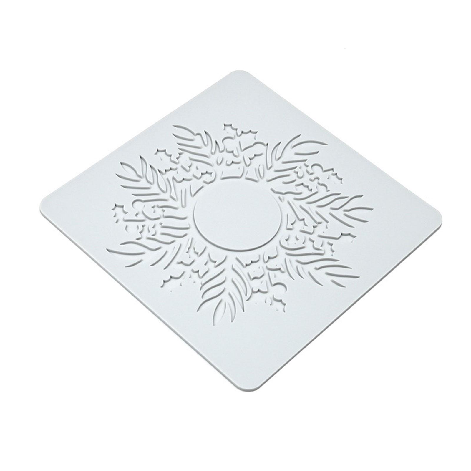 

Рождественские украшения для тортов Рождественские кружевные коврики Силиконовые кружевные формы Силиконовая кружевная подкладка Подходит для вечеринок и праздников 1