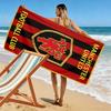 Serviette de plage imprimée Man United, Grande serviette douce à séchage rapide pour la plage, le camping, la natation