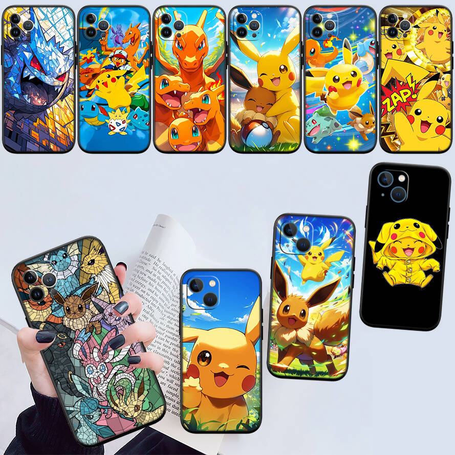 Cute Pokemon Phone Case for Samsung S20 S21 S21S S22 S23 S24 FE Ultra Plus Lite F06 F16 M06 M16 M56 A07 A17 A36 A37 A55 A57
