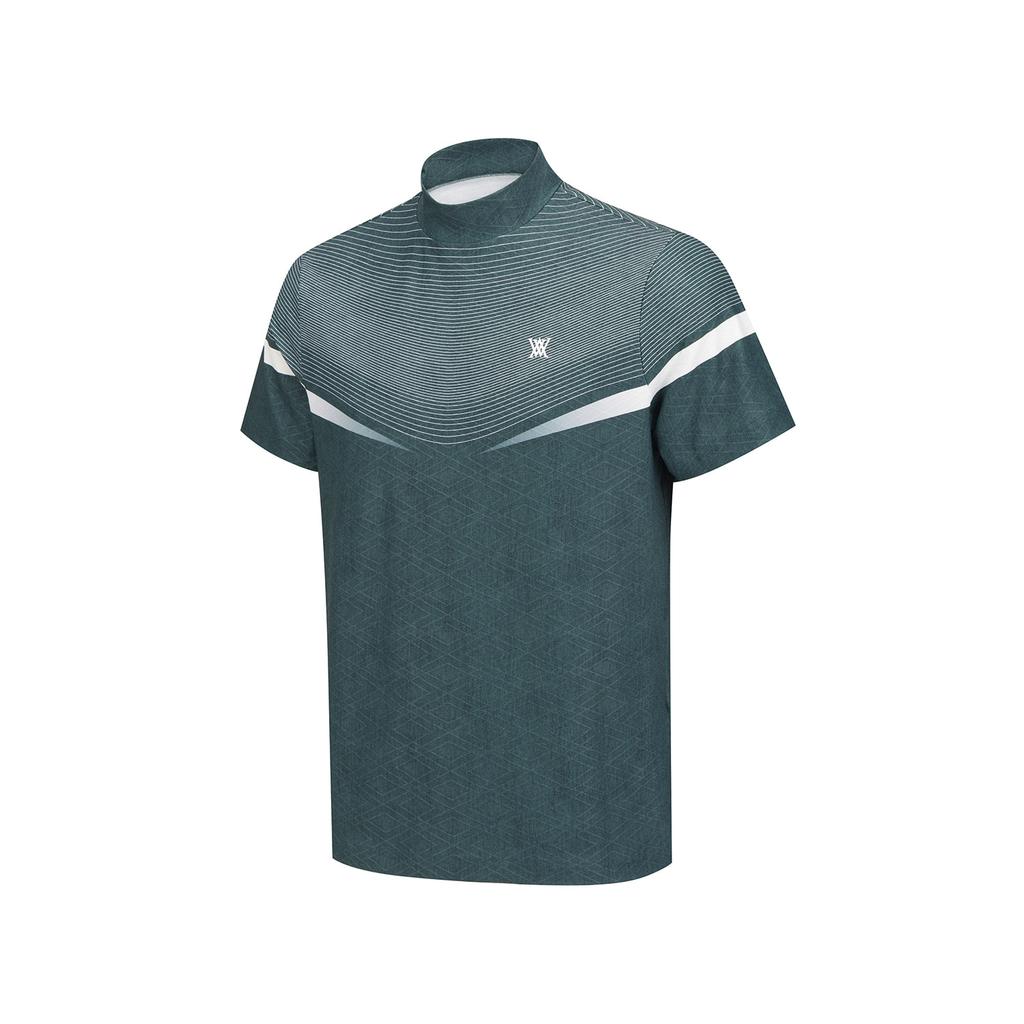 ANEW GOLF Men Mock Neck Short Sleeve T-Shirt_Dn