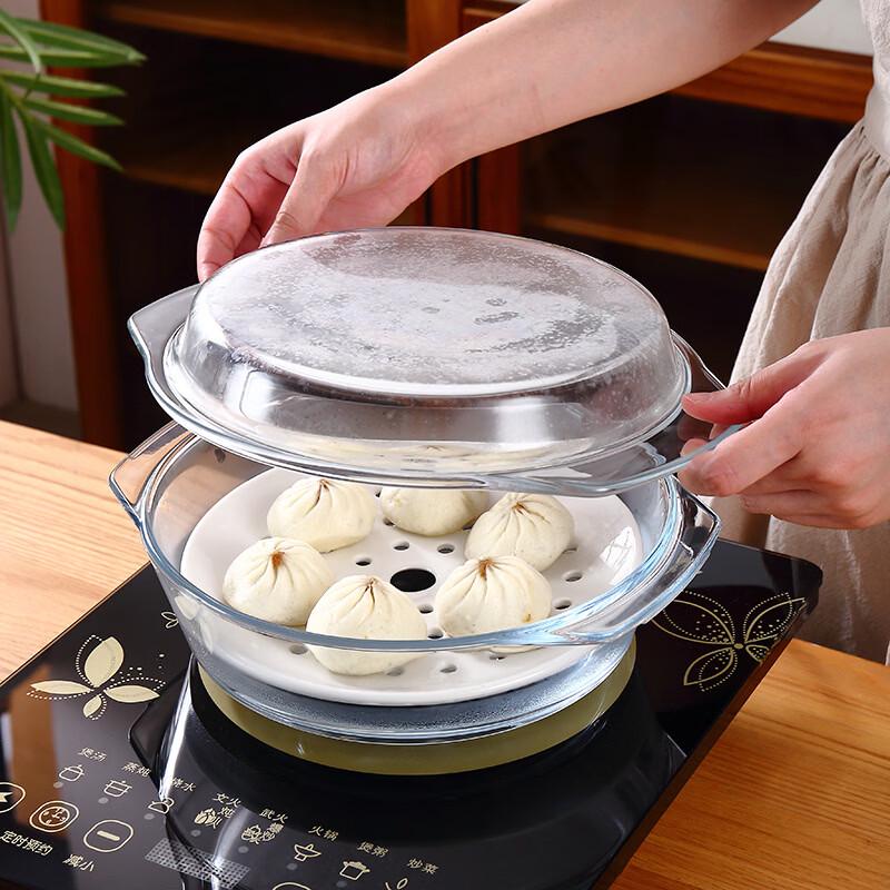Multi-Hole Ceramic Steamer Rack & Plate