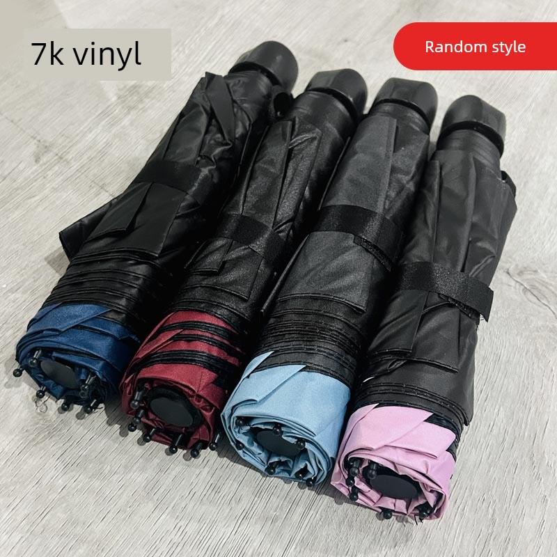 Fully Automatic Large Umbrella, Dual-Purpose for Rain and Sun, Black Rubber Sun Protection Umbrella, Foldable High-End Sunshade Umbrella