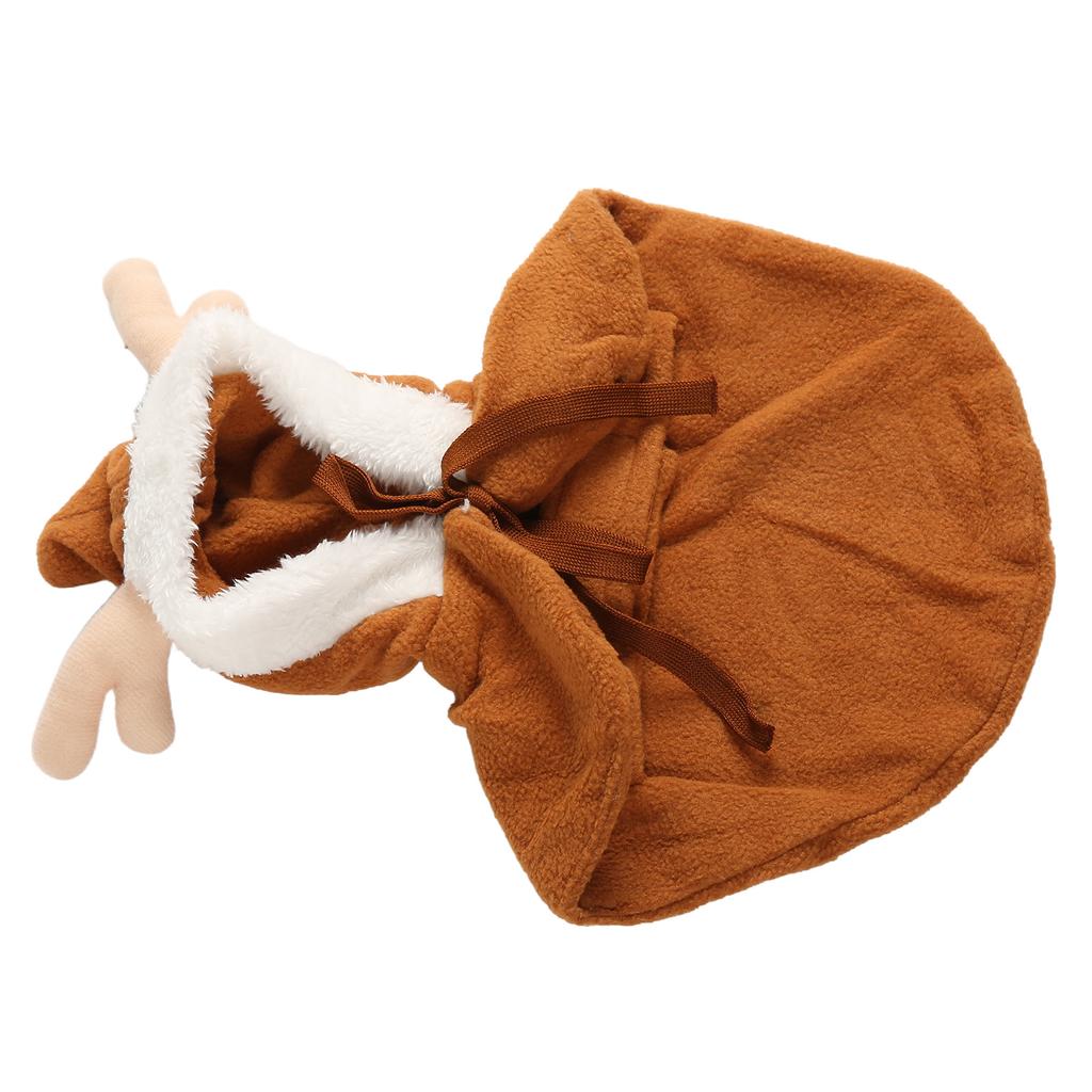 Cute Dog Christmas Elk Costume Soft Warm Loose Fashionable Dog Puppy Elk Hoodie Coat for Small Dogs
