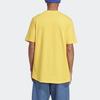 adidas T Shirts Men's Yellow Crew Neck Moderate Straight Fit IC9818