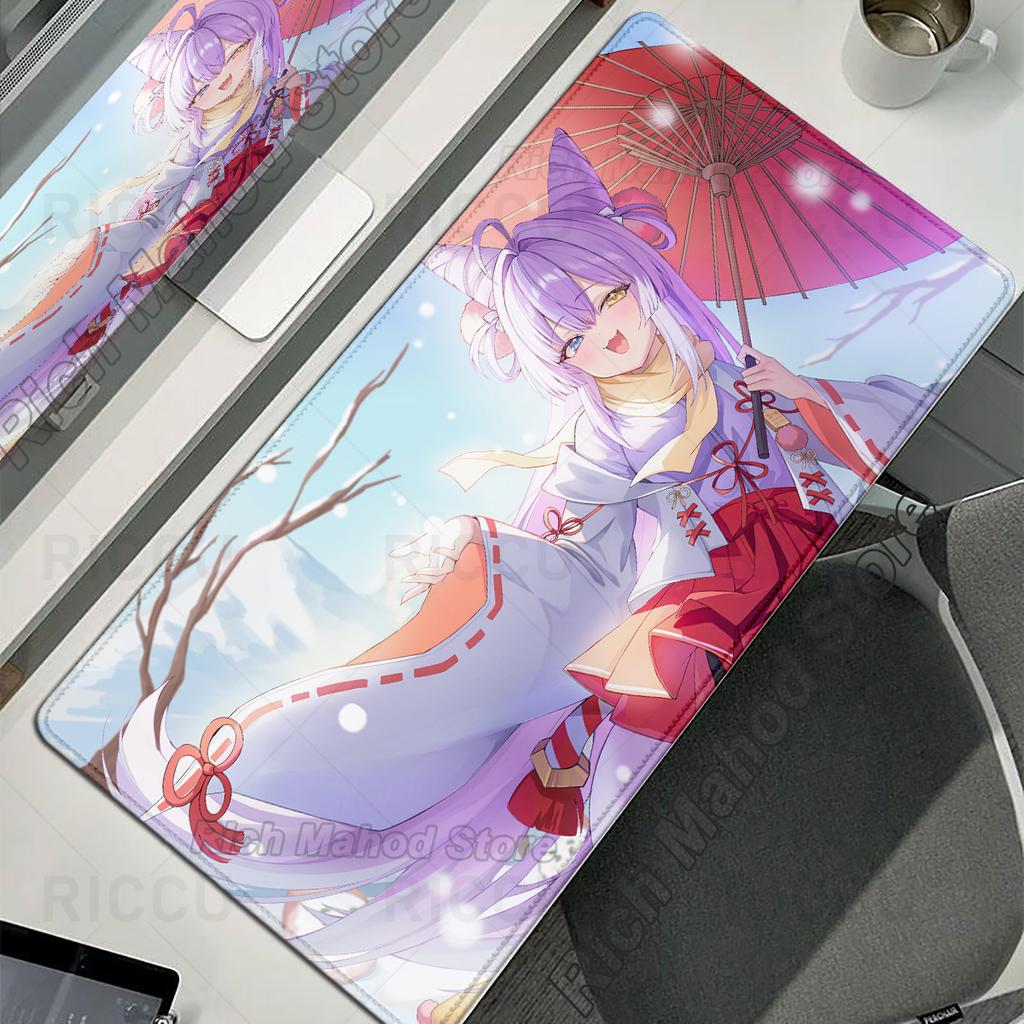 Xxl Anime Mousepad Cute Girl Tenko Shibuki E-Sports Keyboard Desk Mat Non-Slip Rubber Mouse Mat Extended Pad Office Accessories