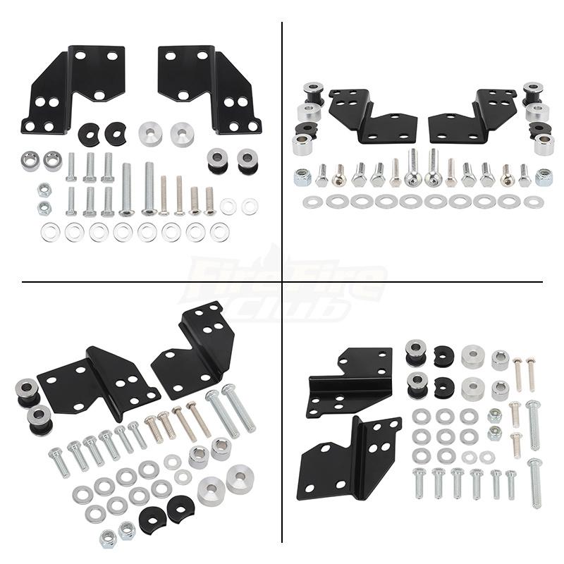 Motorcycle Docking Hardware Kit For Harley Touring Road King Street Road Electra Glide 1997-2008 Detachable Sissy Bar Solo Rack