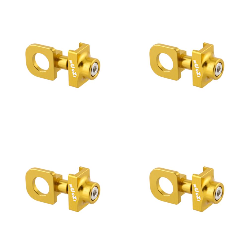 Single Speed Bicycle Chain Tensioner Adjuster Aluminum Alloy Bicycle Chain Fastener Fixed Bike Bolt Screw Cycling Accessories