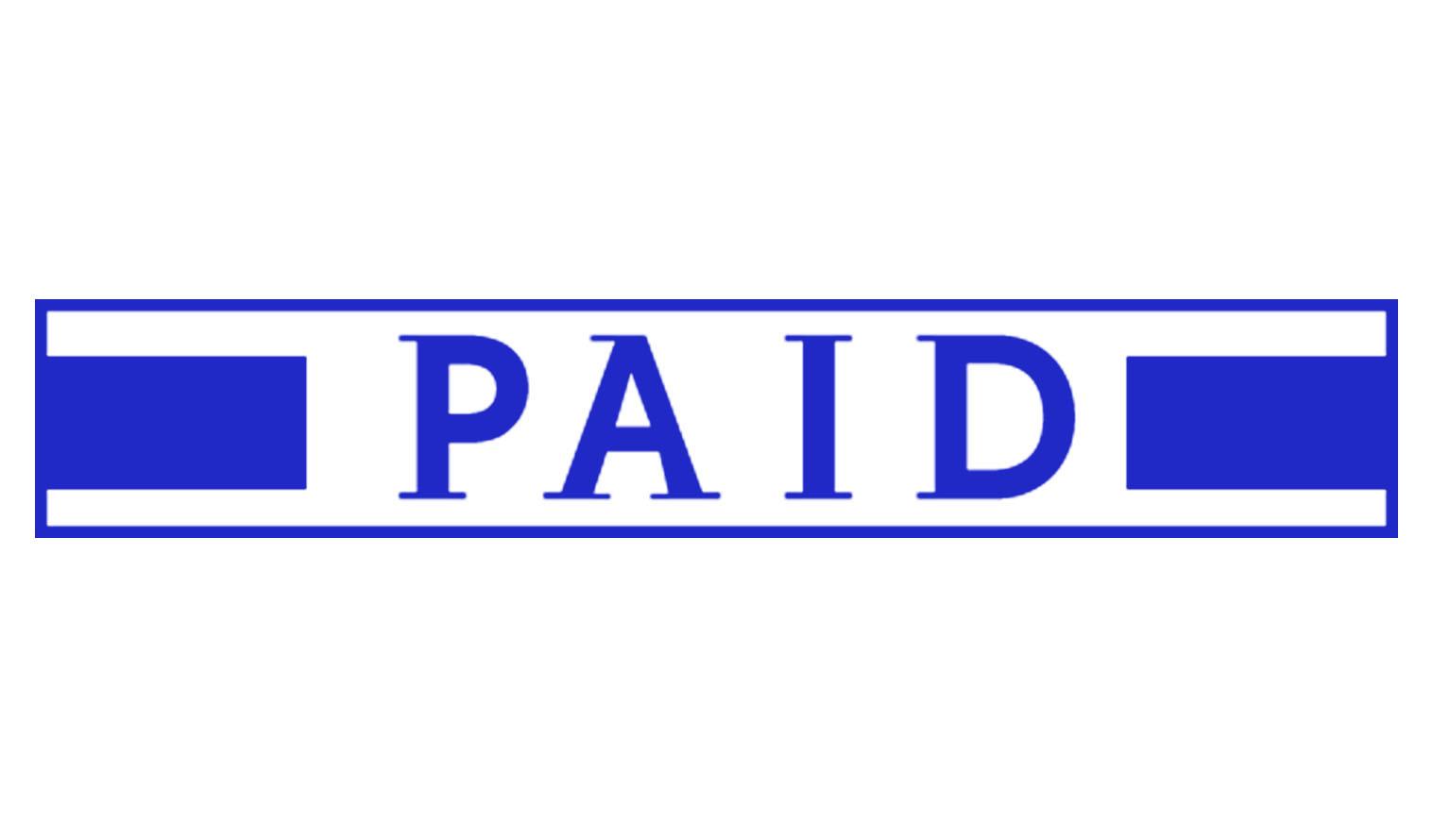 

Printtoo Paid Self Inking Rubber Stamp Pre-Inked Office Stamp- Home Office Business Stationery, Black- 42 x 9 синій