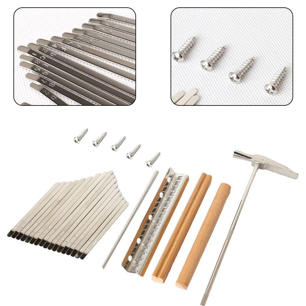 Z kluczami Kalimba Keys Z-stand 17 klawiszy Akcesoria DIY