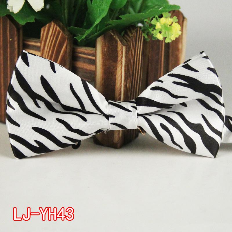 Męska poliestrowa jedwabna mucha z kreskówkowym nadrukiem na wesela i wydarzenia