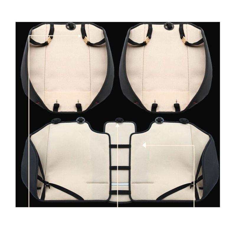 Huse scaun auto din piele PU 3D Covoraș pernă scaun auto Respirabil Husă scaun auto față spate spate