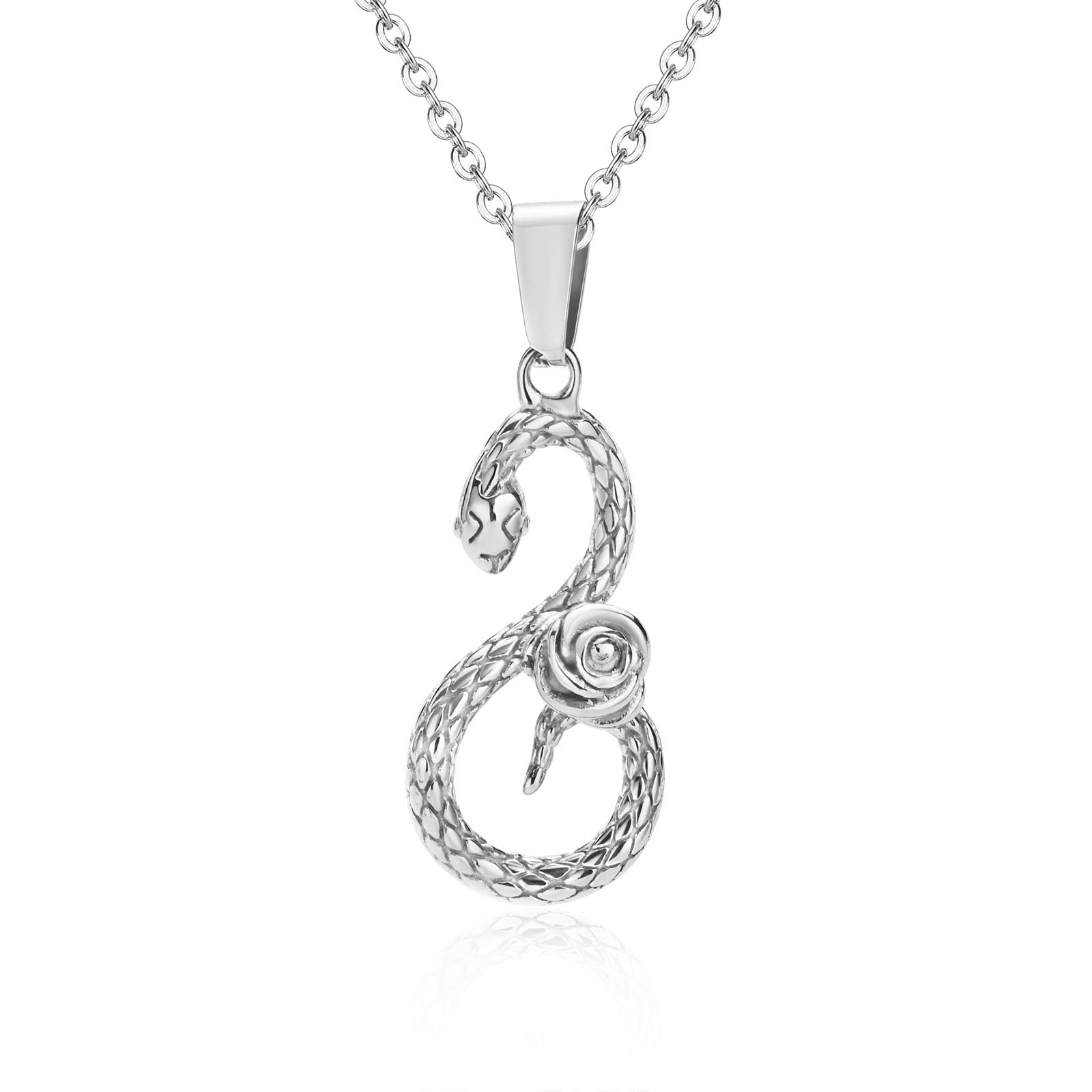 

Азуки Змея Восьмиугольная Роза Нержавеющая Модный Аксессуар [Rockyu] Ожерелье, Серебристый, Женское, Цепочка, Ожерелье, Форма, Подвеска, Сталь, Гипоаллергенный,