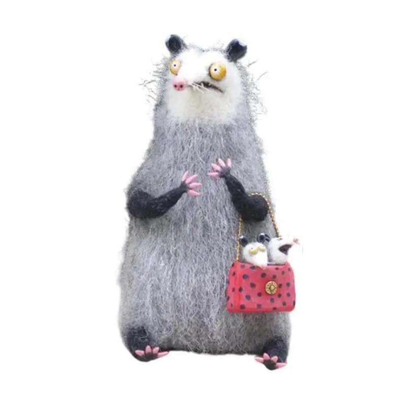 

Миниатюрные фигурки животных из шерстяного фетра ручной работы, уникальные куклы-мультяшные существа, необычные игрушки для украшения дома, сувениры для вечеринок, поделки.