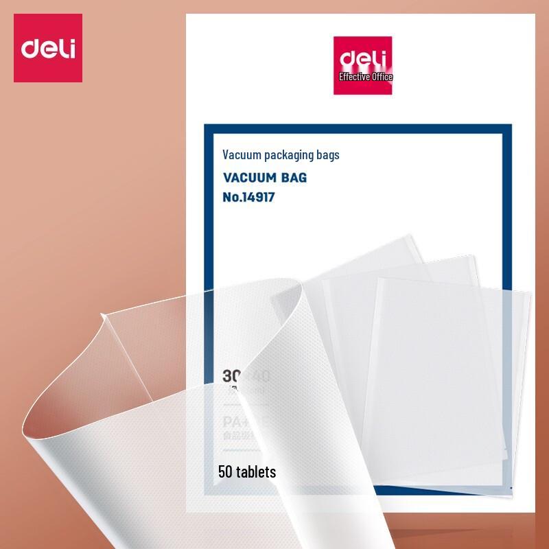 Deli 14917 Vacuum Sealer Food Storage Bags