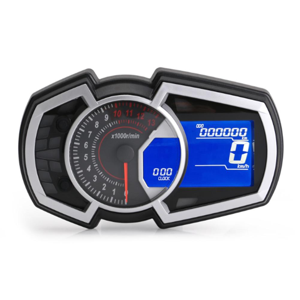 

Motorcycle Gauges Odometer Speedometer Tachometer Mechanical LCD Meter Universal for 1 2 4 Cylinder