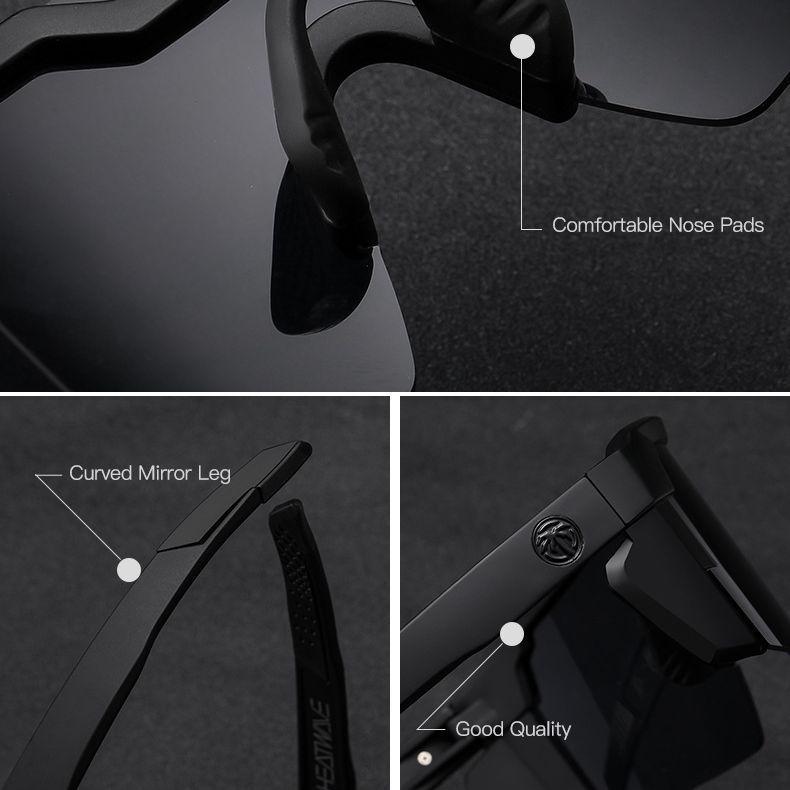 Winddichte Sport-Radfahrer-Sonnenbrille im neuen Stil mit Hitzewellen-Sonnenschutz