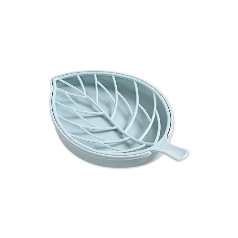 Bathroom Soap Dish Kit Leaf Shaped Soap Holder Drain Soap Box Bathroom Accessories Bathroom Supplies Tools and Measuring Scales