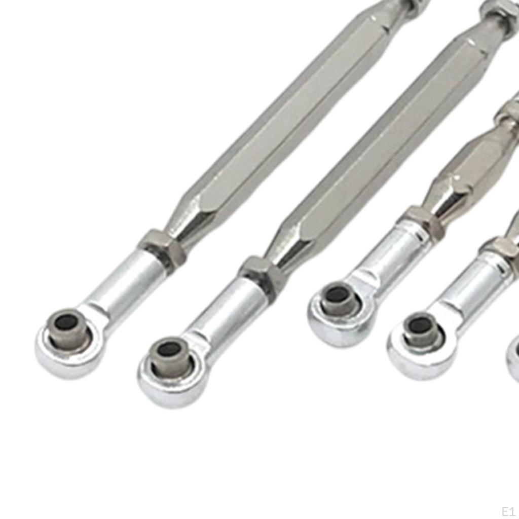 9 Piece Adjustable Steering Tingler Traction Rod Accessories for 12428 12423 FY-01 Fy-02 Fy-04 1/12