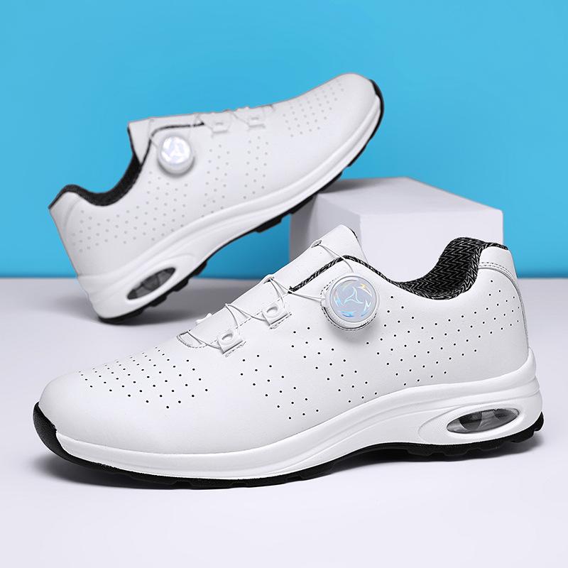 New side rotating buckle air cushion low-top sports shoes lightweight shock absorption comfortable casual shoes