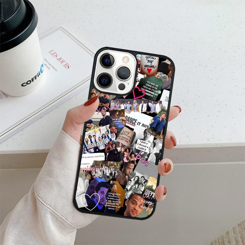 Greys Anatomy Collage Handyhülle Für iPhone 17 Air 16 16e 15 14 plus 11 12 13 pro max Hülle Cover coque