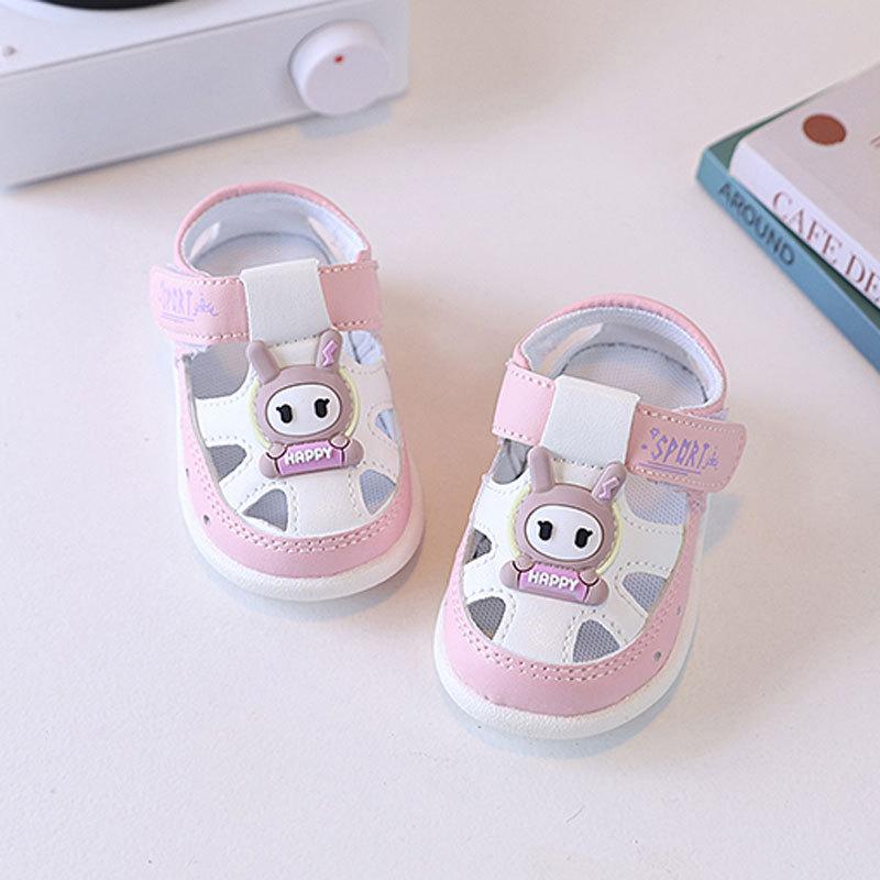 Baby Boys Girls Cartoon Breathable Sandals Soft Sole Summer Shoes For Toddlers