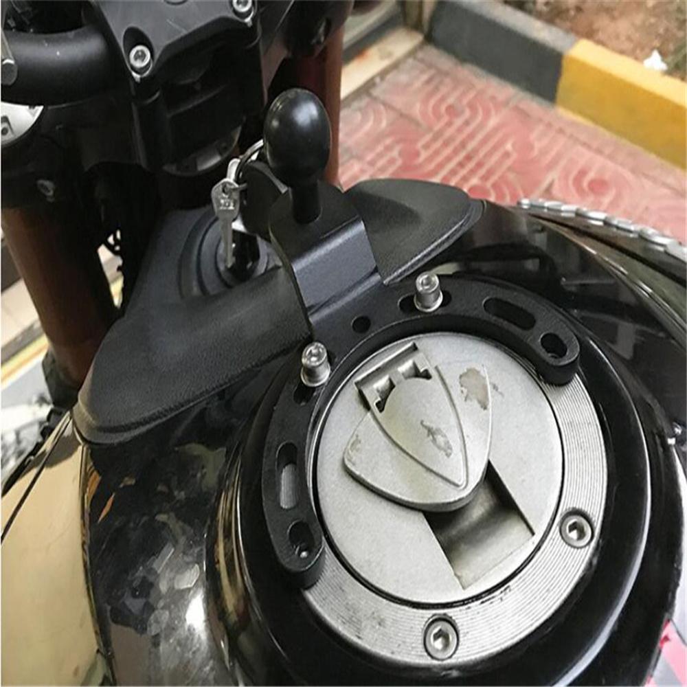 Motorcycle Tank Cap Ball Head GPS Phone MP3 Bracket Come with Bolts and Washers
