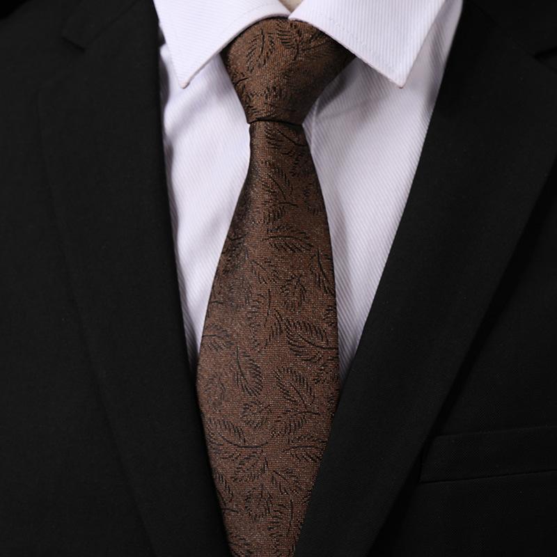 Fashion Versatile Casual Men And Women Retro Hong Kong Style Business Dress Groom Wedding Korean Version 8Cm Hand-Patterned Tie
