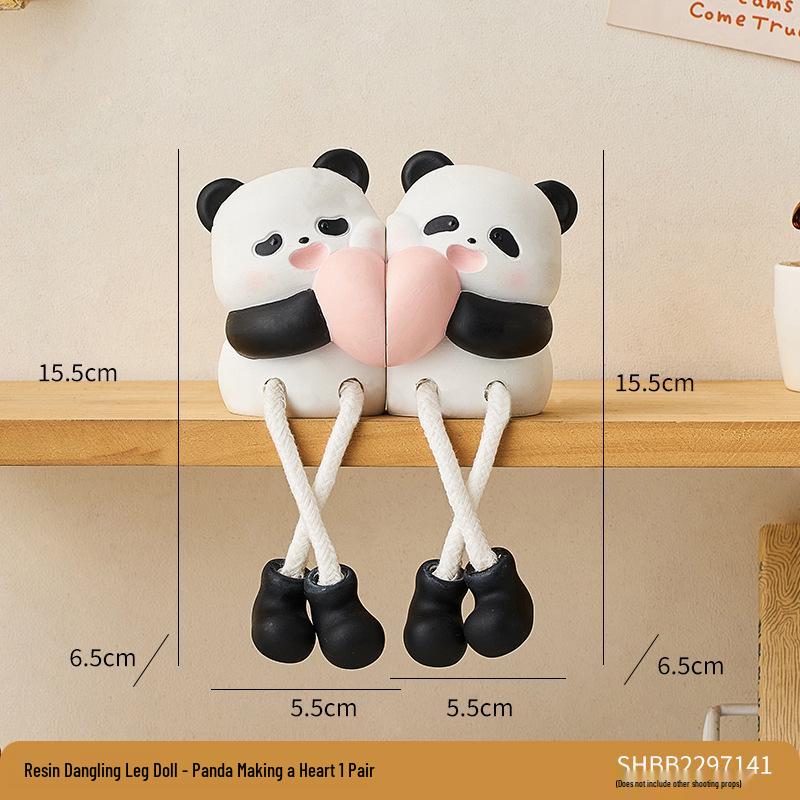 Dangle Leg Doll Ornament for Home or Children's Room Decor