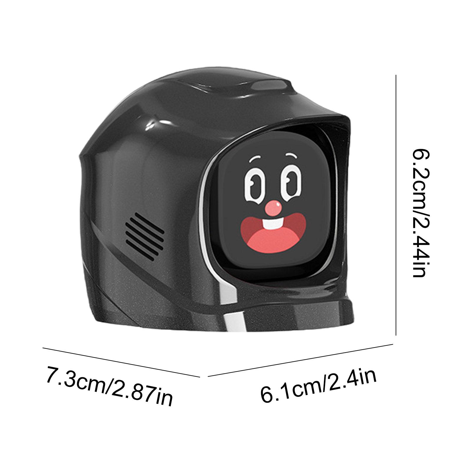 

Робот на приборную панель автомобиля с анимированными выражениями, умные электронные питомцы, динамический отклик в реальном времени, эмоциональный интеллект чёрный