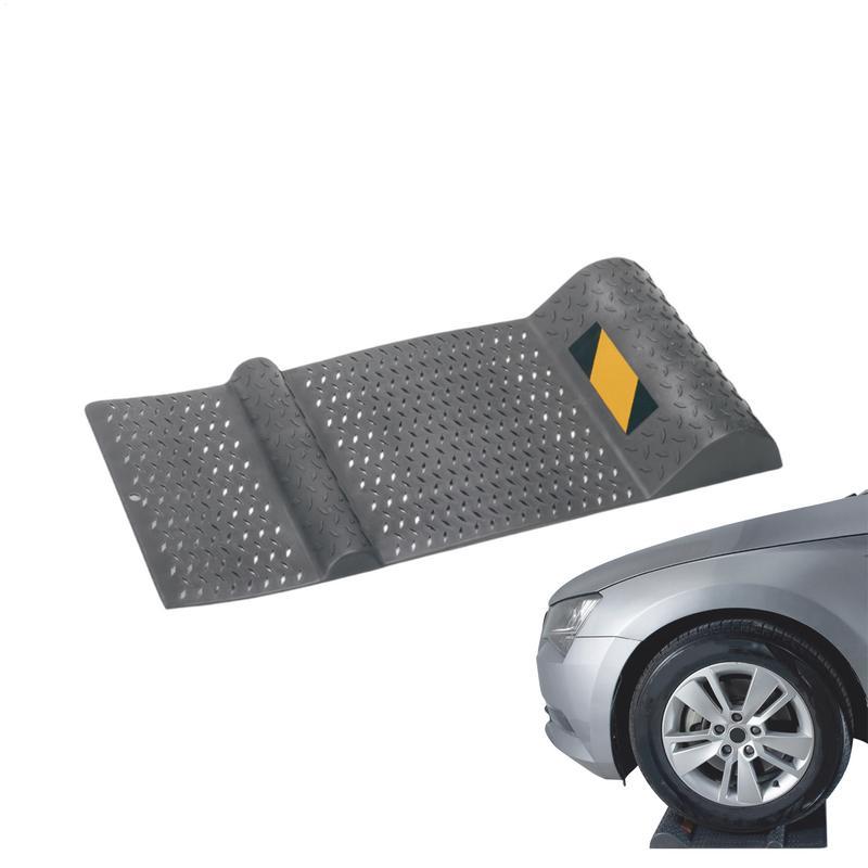 Tapis de stationnement antidérapant pour garage Choc de roue automatique Butée de positionnement Tampons Aide au stationnement de garage Bouchon de pneu automatique Accessoires de stationnement
