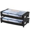 VEVOR Opbergbakken onder het bed met wielen, 770 x 470 x 173 mm, Onderbedbakken met doorzichtig deksel, Schoenorganizer voor onder het bed