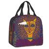 Custom Yayoi Kusama Abstract Painting Insulated Lunch Bag for Women Resuable Cooler Thermal Lunch Box Kids School Children