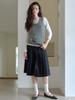 Elssibeui Cozy Mohair Knit Vest_Gray