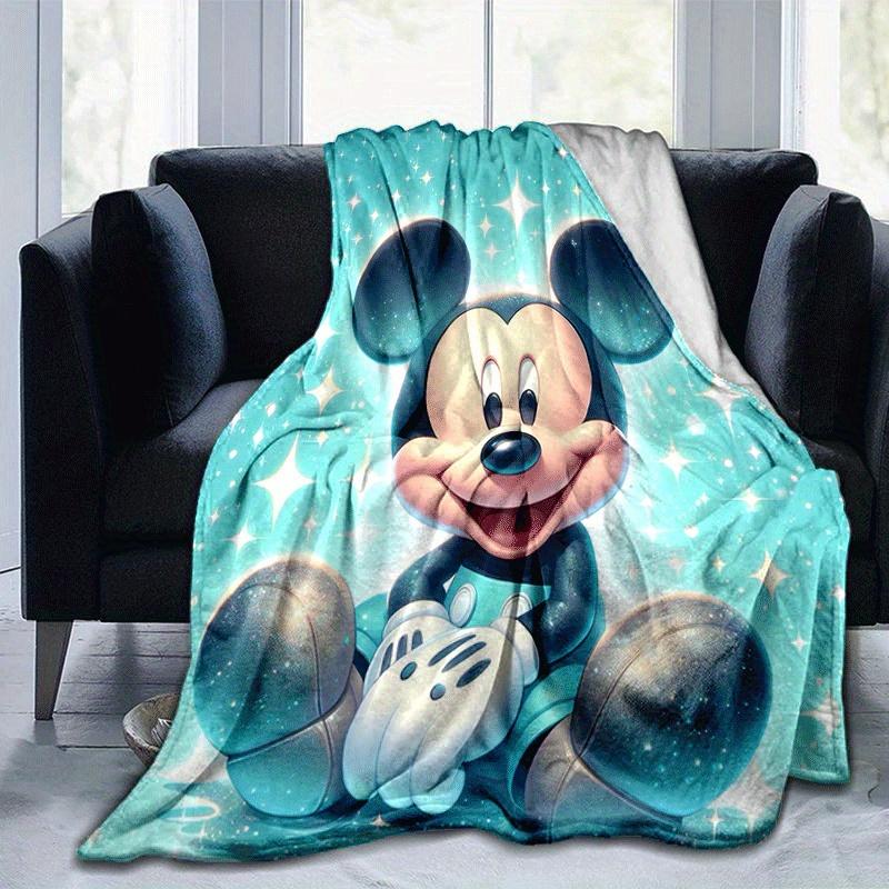1pc Mickey Printing Blanket - Soft, All-Season Throw for Living Room, Bedroom,Personalized Gift with Adorable Cartoon Design