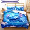 3pcs Stitch Bedding Set Duvet Cover Closure Includes 1 Duvet Cover & 2 Pillowcases, Soft and Comfortable for All Seasons.