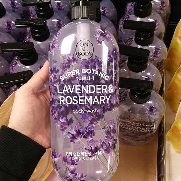 On The Body Super Botanic Body Wash Lavender & Rosemary 900g