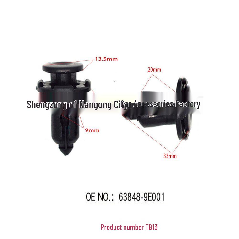 

Nissan Mazda M2/M3/M6 Besturn B50/B70 Car Bumper Trim Fastening Clips 10000 units