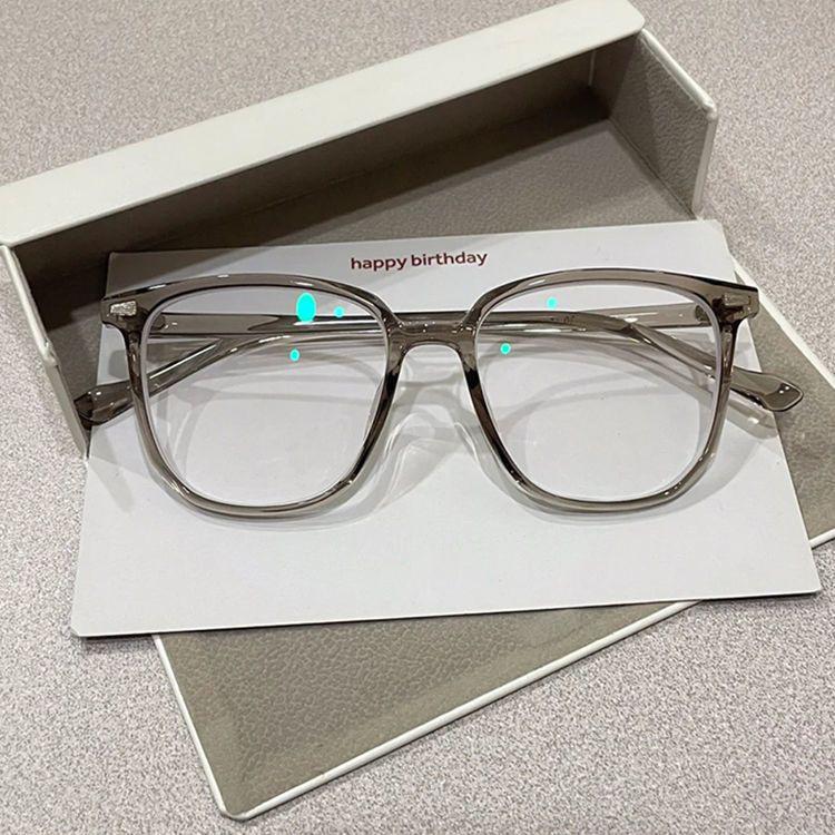

Retro Olive Green Brand Anti Blue Light Glasses Version for Men and Women Korean Fashion