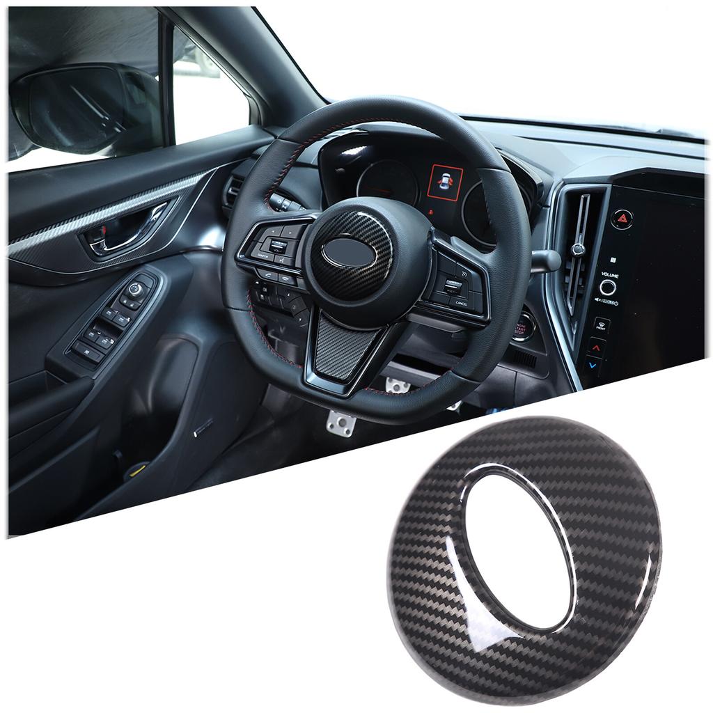 ABS Carbon Fiber Steering Wheel Button Cover Trim For Subaru WRX -24 US