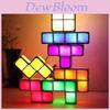 Tetris Led Night Light With 7 Colors Creative Stacking Block For Bedroom Decor