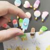 10pcs Mixed Colors & Designs Small Size Summer Popsicle Icecream Fridge Magnets Home Decor Office Kitchen Decoration Ornaments
