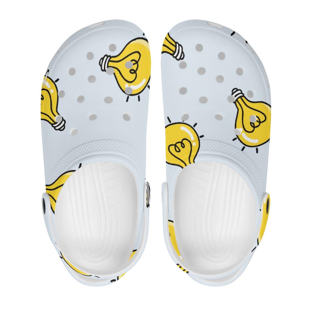 Summer Printed EVA Clogs for Women Men Flexible Lightweight Slip On Casual Shoes Soft Sole Summer Sandals Indoor Outdoor Wear