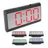 Alarm Clock LED Digital Display Mirror USB Charging Desktop Clock for Bedroom Home Office School