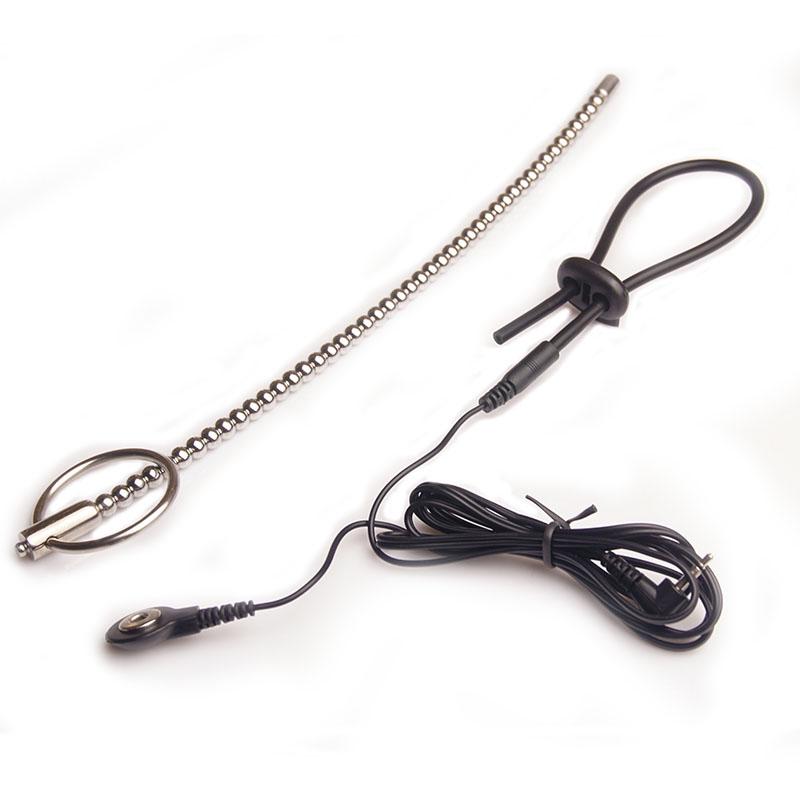 Electric Shock Sex Toys Penis Ring Masturbator,Electro Stimulation Bdsm Glans Trainer Cock Cage,Estim Urethral Catheter Sounds