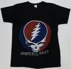 Rare Vintage SHIRT-TEX Grateful Dead Head Skull Graphic T Shirt 80s Band Black L