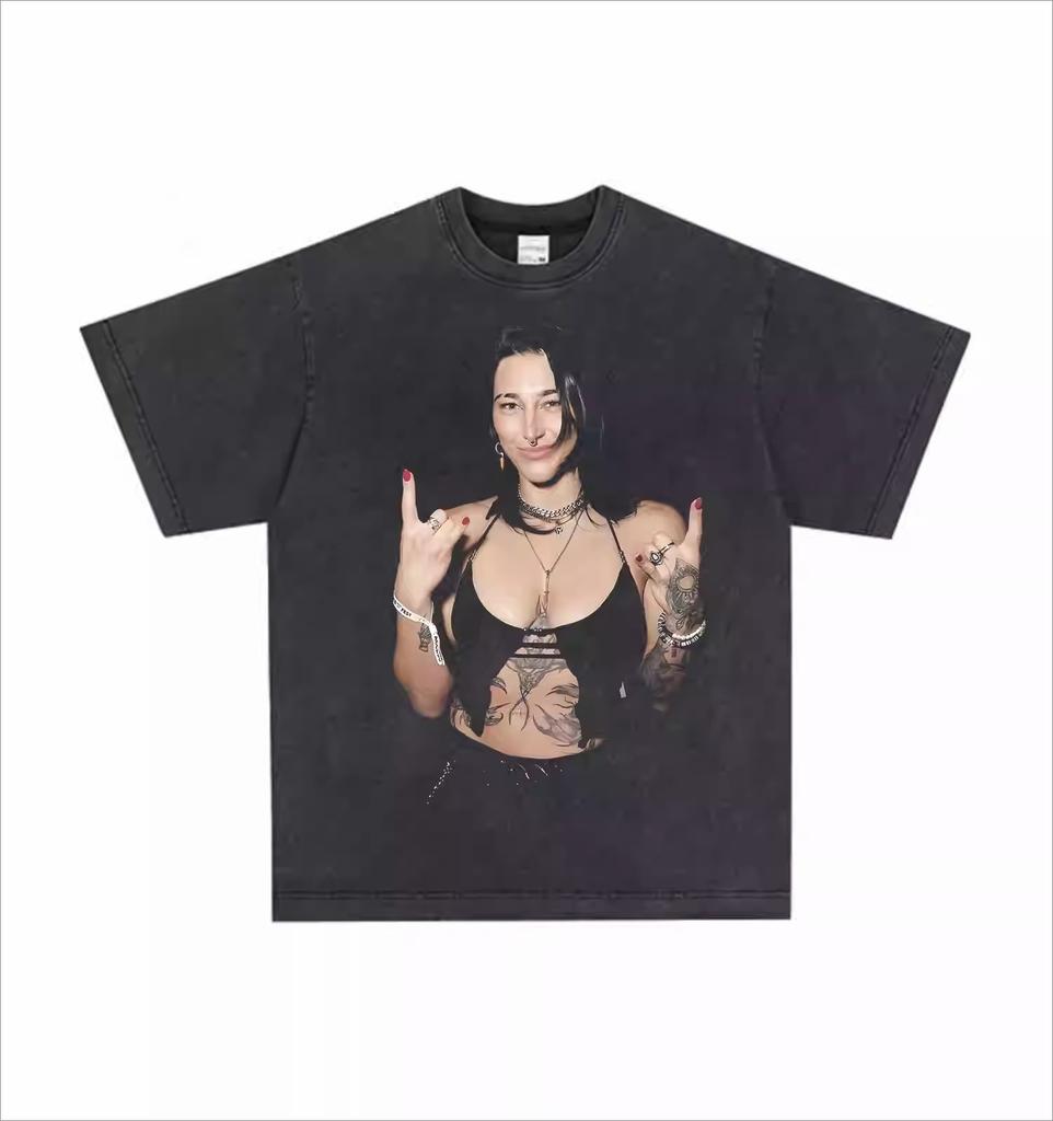 Rhea Ripley's Vintage Pure Cotton Short-Sleeved T-shirt Unisex Women's Versatile Outdoor Fashion Trend Cheap Clothing
