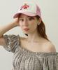 [Milkfed] SWEETS GRAPHIC PRINT MESH CAP for women, LtPINK