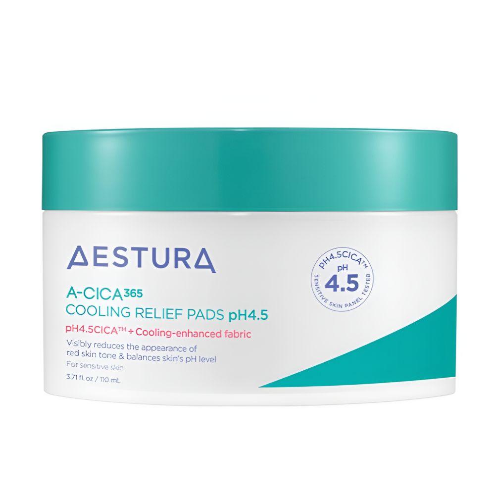 Aestura A-Cica 365 Cooling Soothing Pad 110ml (60Pads) pH 4.5 Calming Mask
