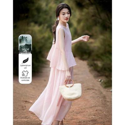 Demana Aurora Holiday Lyocell Sleeveless A-Line Dress