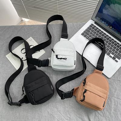 Women's Fashion Mobile Phone Chest Bag Trend Ins Japanese Casual Shoulder Bag Lightweight Joker Portable Nylon Satchel.